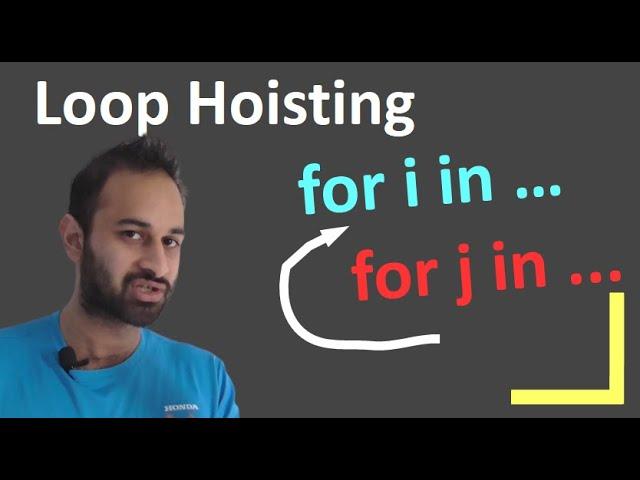 Speed Up Your Code with Loop Hoisting : Data Science Code