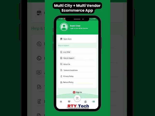 Multi Vendor App | #1  #flutter #groceryapp #foodapp #shortvideo #flutterui #shortsyoutube #shorts