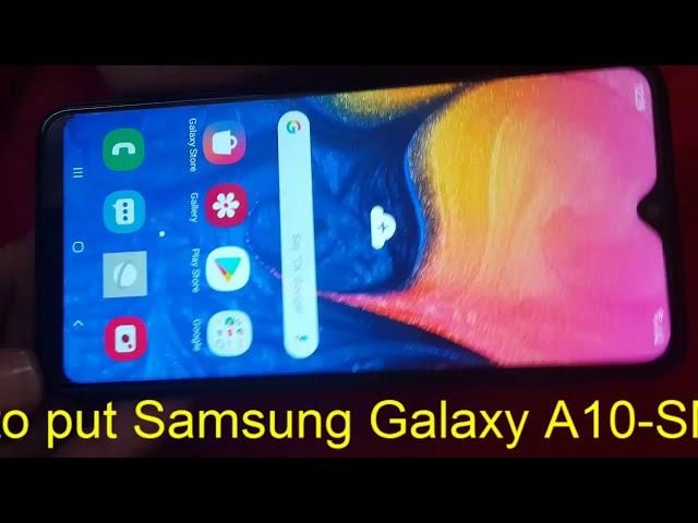 How to put Samsung Galaxy A10 to Download Mode Or Odin Mode Samsung SM A105G /DS