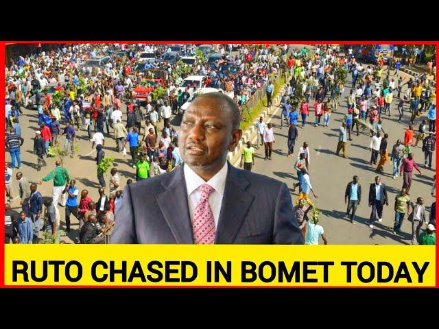 Toka hapa Msaliti! Ruto heckled and chased in Bomet vift valley by Angry GEN-Z over Abductions