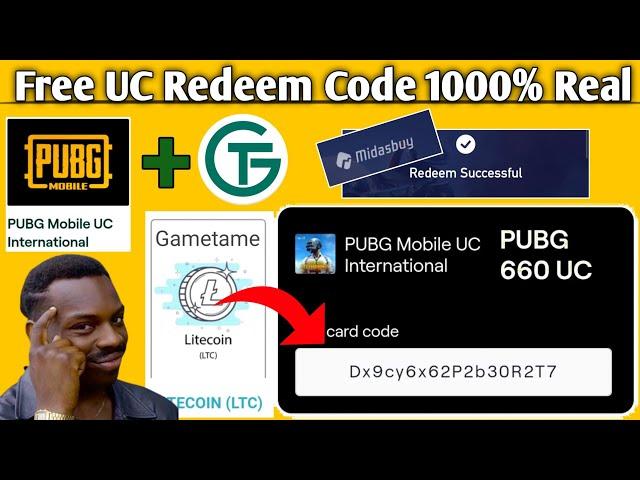 Midasbuy Free UC Redeem Code 2024 ] get free Gametame Litecoin & purchase PUBG UC with Litecoin