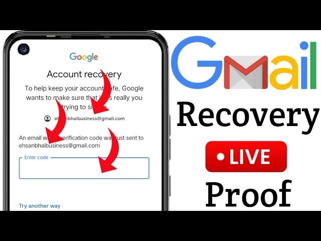 an email with a verification code was just sent to || google account recovery kaise kare