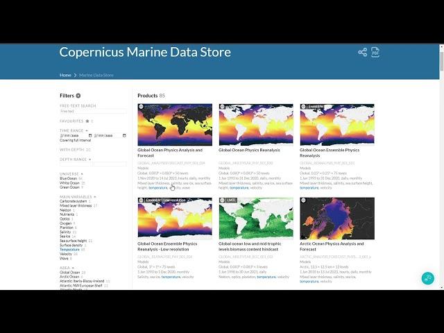 Introducing the new Copernicus Marine Data Store and MyOcean Viewer