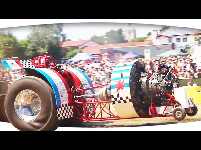 Roude Léiw Junior mit Sternmotor  ► Tractor Pulling - Krumbach 2022