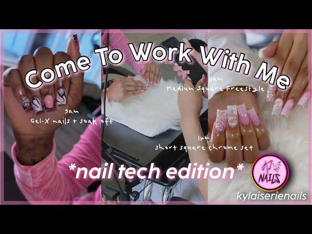 a day in the life of a teenage nail tech. | Come To Work With Me