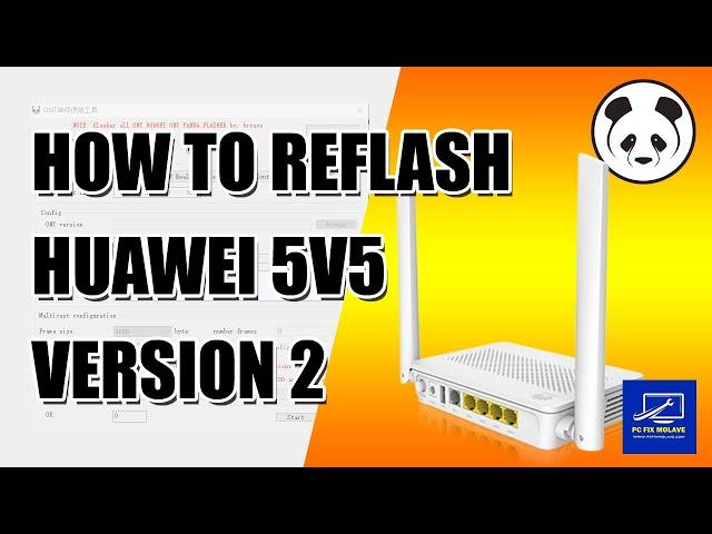 How to reflash the brandnew 5v5 R020 v2 Huawei modem to EPON