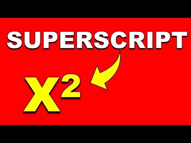 How to Superscript In Pages on MAC