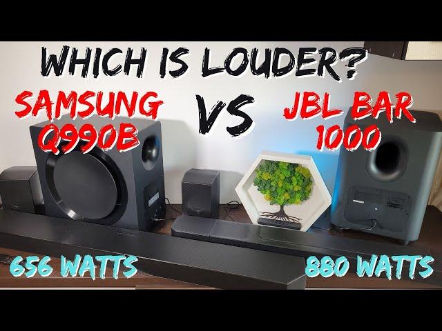 Which is LOUDER? JBL BAR 1000 VS Samsung Q990B - DECIBEL TEST