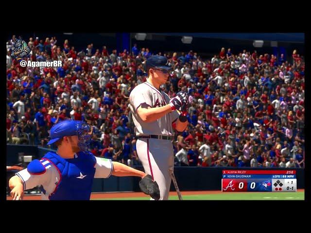 Playstation gameplay MLB 24 : Atlanta Braves vs. Toronto Blue Jays