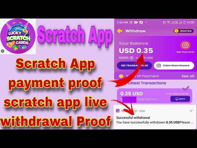 scratch card app payment proof | lucky scratch card app | scratch app payment proof