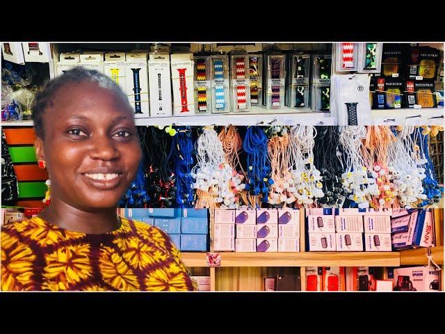 Market vlog | WHERE TO BUY BULK PHONE CHARGERS, EARPIECES AND CASES ETC IN LAGOS