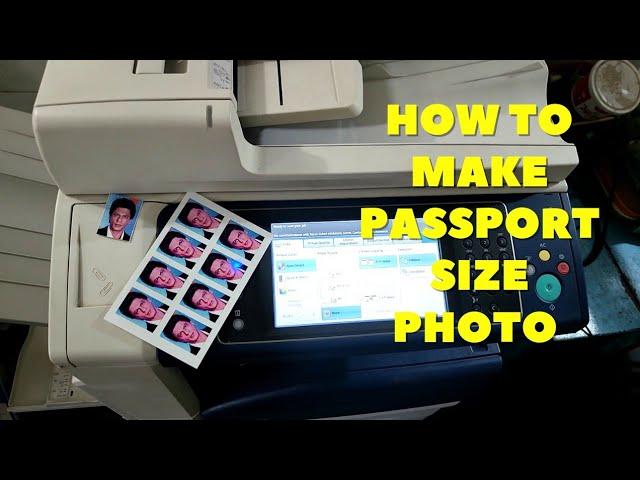 passport size photo in xerox 7830 | How to make passport size photo | xerox 7830