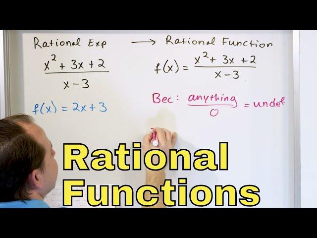 09 - Rational Function Domain and Zeros, Part 1 (Vertical Asymptotes & Graphing)