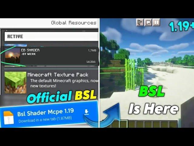 Original BSL  Shader for Minecraft 1.19+ || Bsl In Mcpe