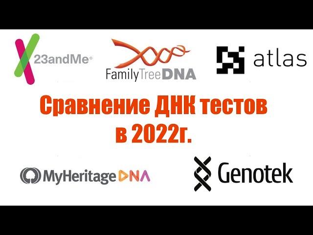 Сравнение ДНК тестов в 2022