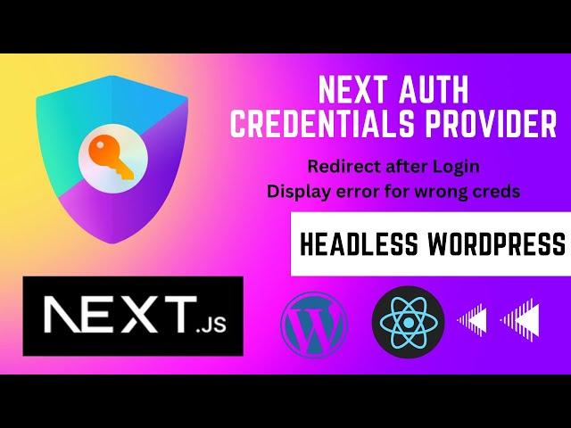 Next Auth Credentials Provider: Redirect after Login & Display Errors in Next.js Applications | E16