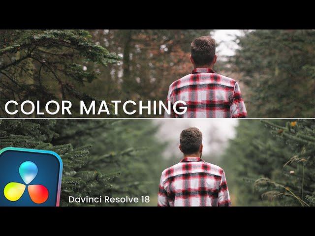 Matching Colors Between Two Clips - Color Grading // Davinci Resolve 18