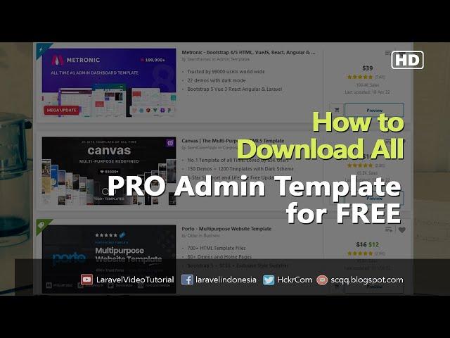 How I Can Download All PRO Admin Dashboard Templates for FREE