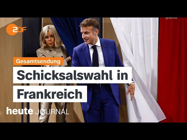 heute journal vom 30.06.2024 Wahlen in Frankreich, AfD-Parteitag, EM-Achtelfinale (english)