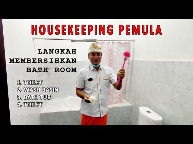 Make Up Room " Cleaning Bathroom " Langkah membersihkan Kamar Mandi Tamu #housekeeping #makeuproom