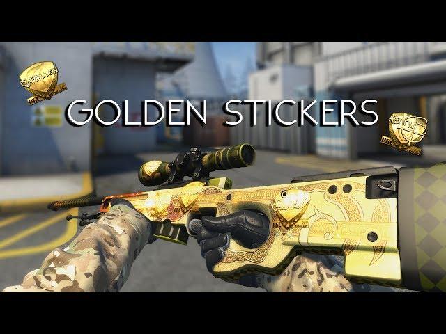 CSGO - PGL Krakow 2017 Player Autograph stickers Showcase (Golden & Foil)