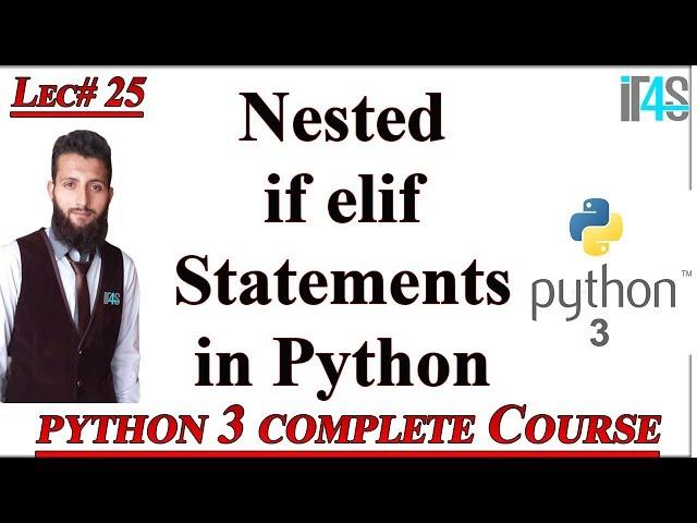 Python Tutorial in Urdu | Hindi | IT4Solutions | Nested If Statements in Python | Nested If else