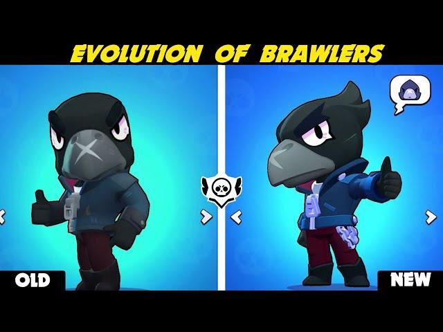 Brawl Stars | OLD VS NEW | EVERY BRAWLER REMODEL (2017-2020)