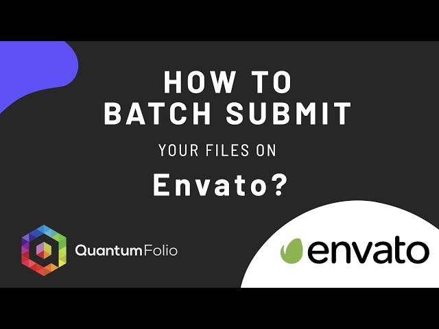 How to batch upload the metadata in Envato / Videohive using the CSV template