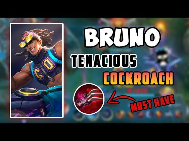 SURVIVES BETTER THAN TANKS? BRUNO GAMEPLAY 2023 MOBILE LEGENDS