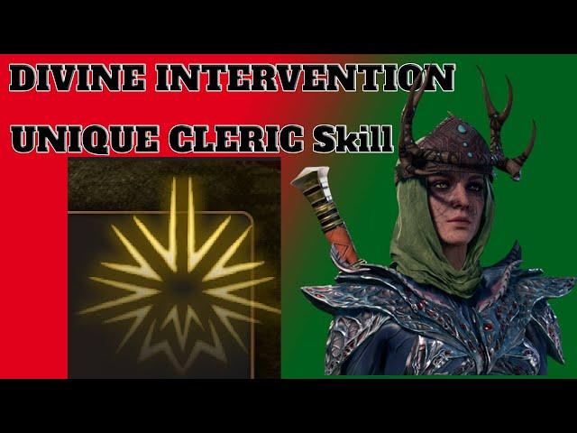 Baldurs Gate 3 - Divine Intervention UNIQUE cleric skill
