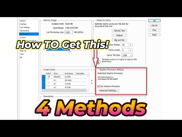Photoshop Not Detecting Graphics Processor | Your Graphics Processor Is Incompatible | 4 Solutions