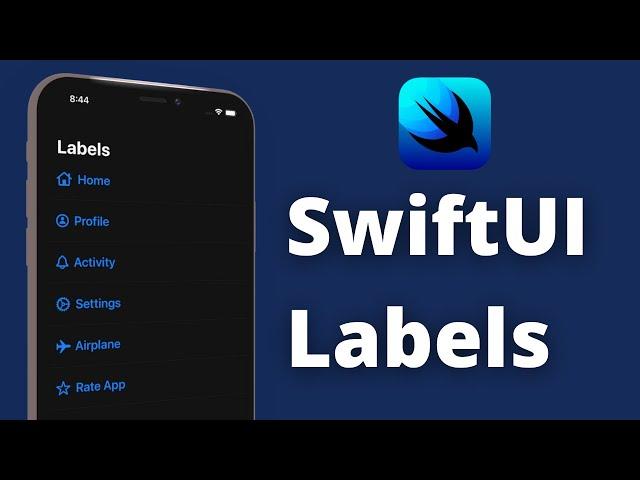 SwiftUI Labels (Text & Images) - Xcode 12, 2021, SwiftUI 2.0 for Beginners