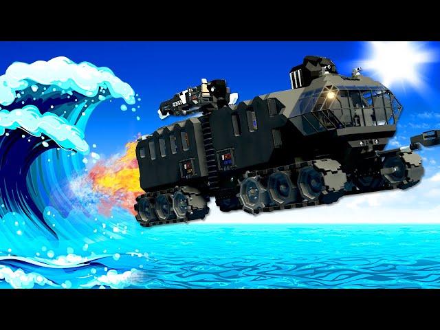 Tsunami Survival in a FLYING TANK SUBMARINE?! (Stormworks)