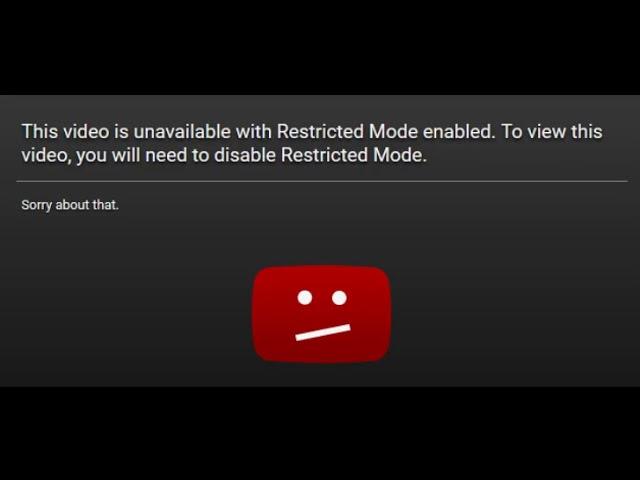 unable to turn off restricted mode, enabled by network administrator, in youtube, mobile, 4/1/2020