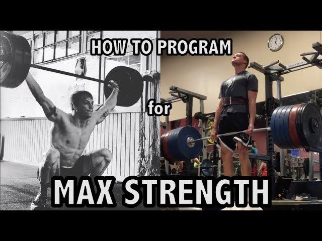 How to Program for MAX STRENGTH | Part 3 (The weekly plan)