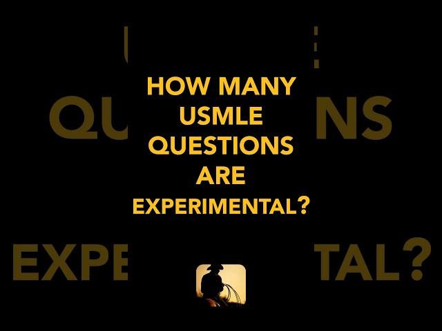 How many USMLE questions are experimental items?