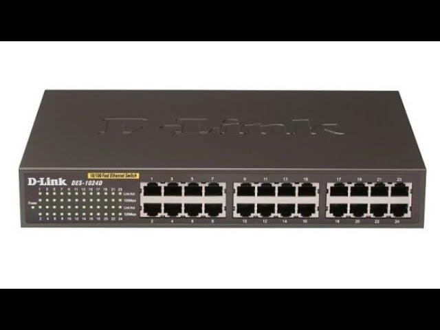 DEAD SET! D-LINK 24  ETHERNET PORT SWITCH HUB.