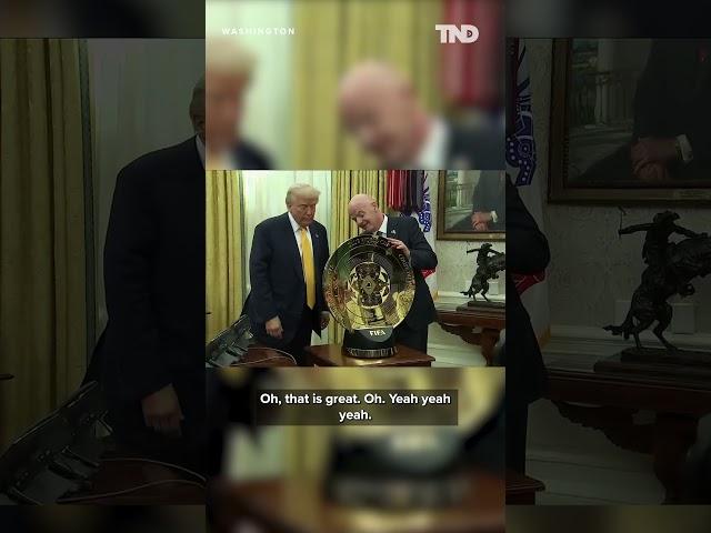 Trump & FIFA president unveil Club World Cup trophy