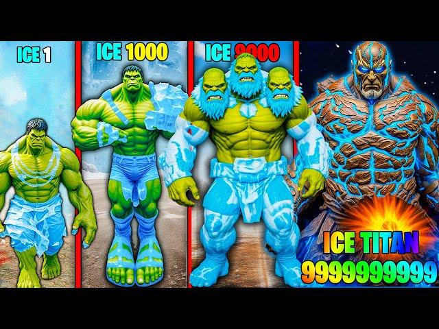 Franklin upgrade the STRONGEST HULK ICE TITAN ever in gta v