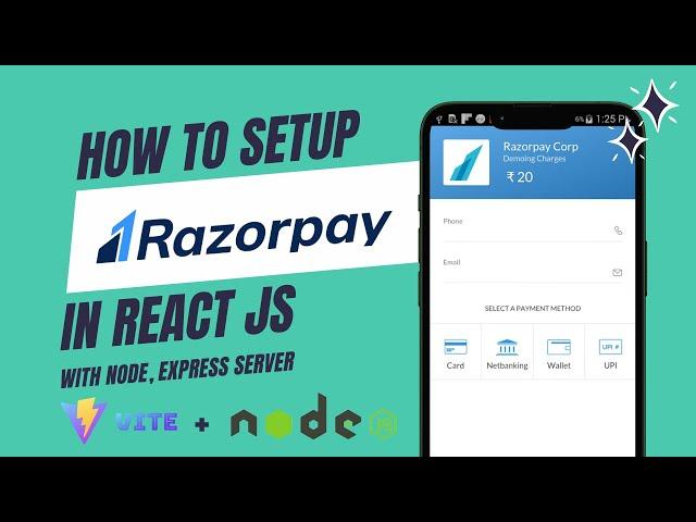 How to Integrate Razorpay | Payment Gateway Integration | React and Node.js for web