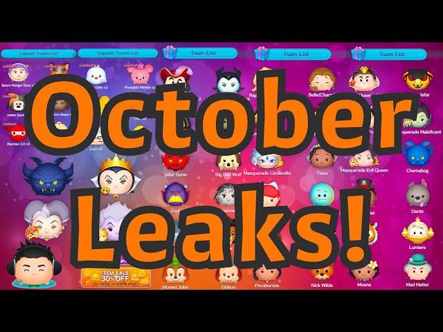 Disney Tsum Tsum - October Leaks 2024!