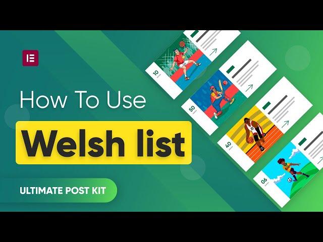 How to Use Welsh List Widget | Ultimate Post Kit | Free Elementor Post Addon