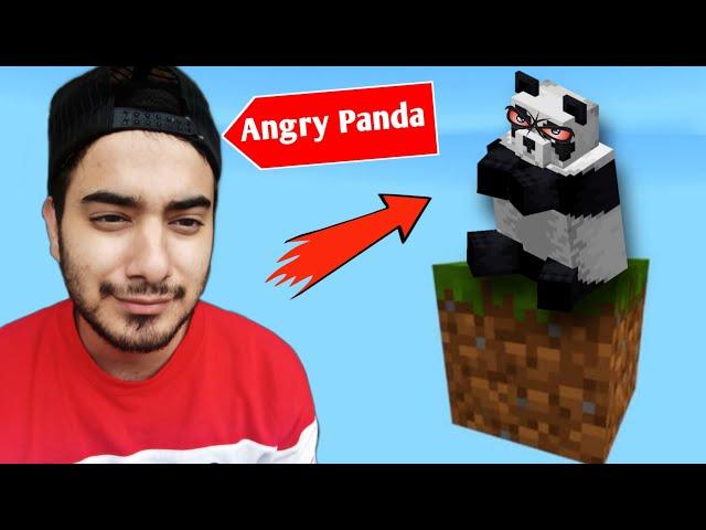 My Cute Panda Attacked me because of this..... [One Block Minecraft]