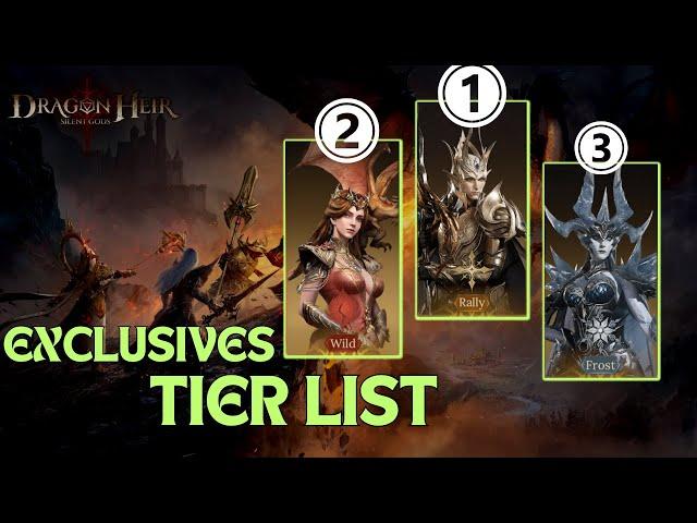 All Exclusive Legendaries Put On Tier List..My Top Pick Is...Thelendor..? | Dragonheir Silentgods