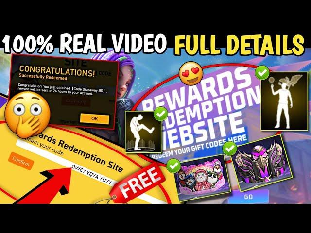 Rewards Redemption Website Redeem Your Gift Code Here Free Fire | Redeem Code kaise Milega FF Max ?