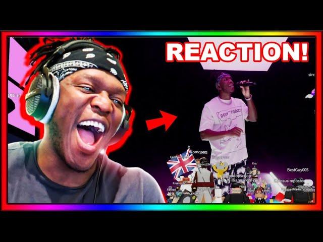 KSI's Reaction To His Own ROBLOX CONCERT... (Playing With KSI)