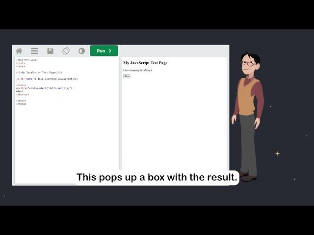 JavaScript Output - Part 3 - alert() - #w3schools #javascript #programming