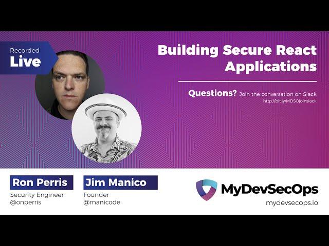 Building Secure React Applications