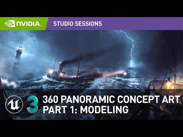 Create Impressive 360 Panoramic Concept Art w/ Vladimir Somov | Part 1: Modeling