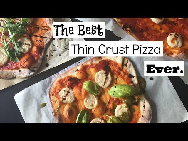 Thin Crust Pizza Dough // Vegan // Breaking Chegan